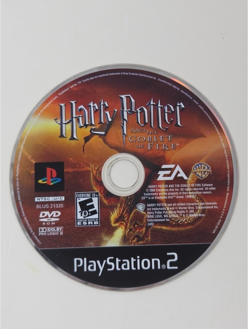 Harry Potter Goblet Of Fire Sony PlayStation 2 Game Disc Played